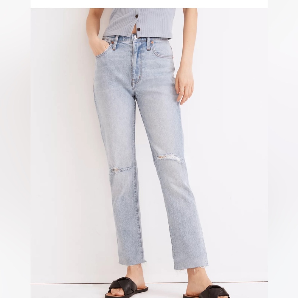 Madewell High Rise Slim Boy Jean